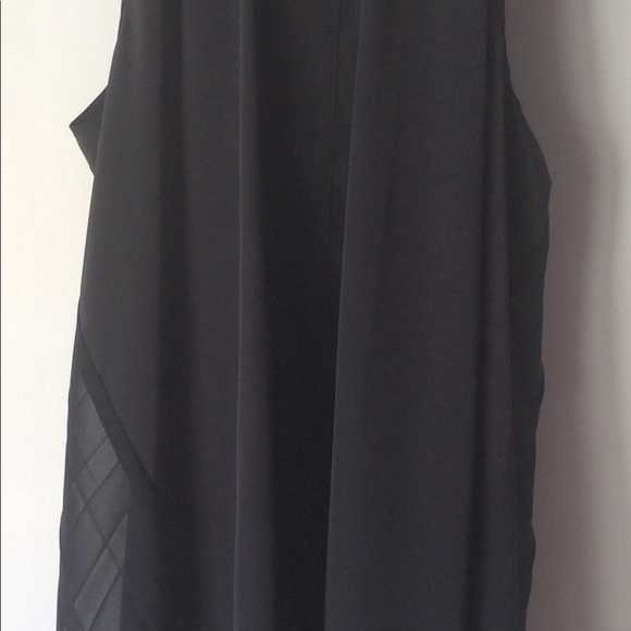 NWOT Kenneth Cole Chiffon Keyhole Neck High Low Pleated Mesh - Picture 8 of 8